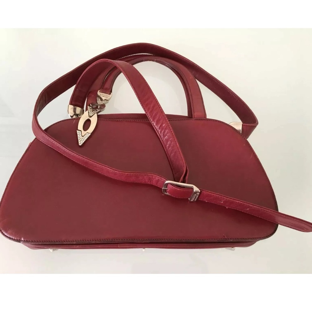 VALENTINO ORLANDI HANDBAG RED LEATHER MADE ITALY